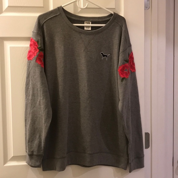 Victoria‘s Secret Pink Embroidered Compus Pullover - Picture 3 of 7